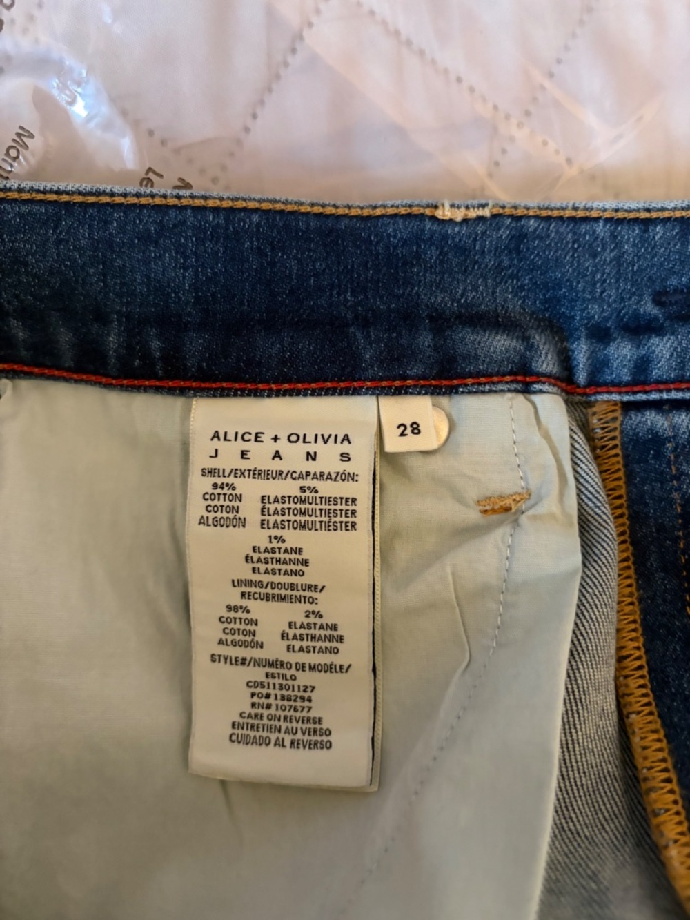 Alice + Olivia Delancey Jean Cambria Vintage size 28 - Picture 8 of 10